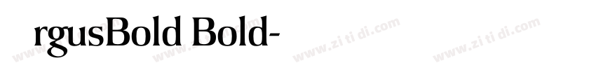 ArgusBold Bold字体转换